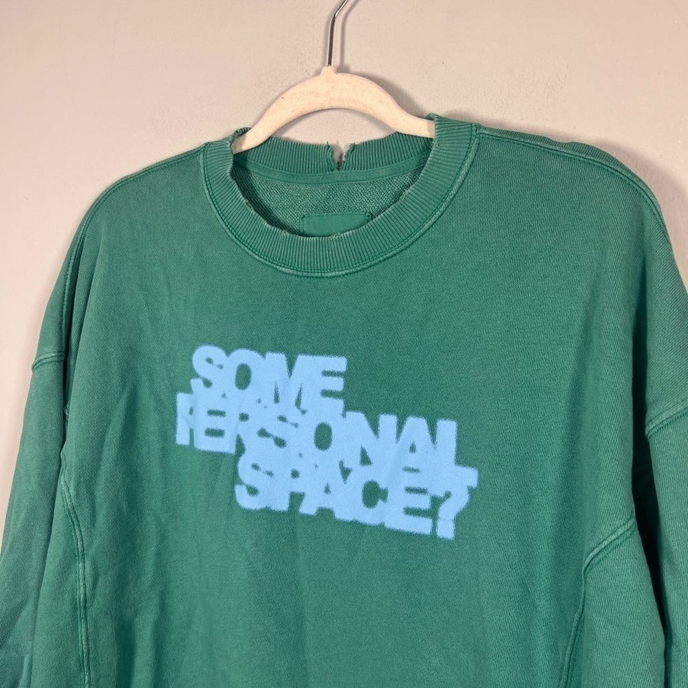 Aerie The Chill Crew Sweatshirt “Some Personal Space?” XS - Picture 7 of 9